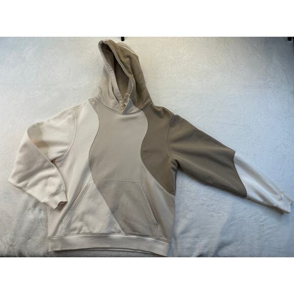 Alo Yoga Make Waves Hoodie Ivory Bone Gravel XS Womens / XXS Mens Sweatshirt EUC - Picture 4 of 16